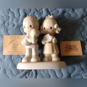 🌸 VGC Retired In Box Precious Moments" Rejoicing With You" Figurine